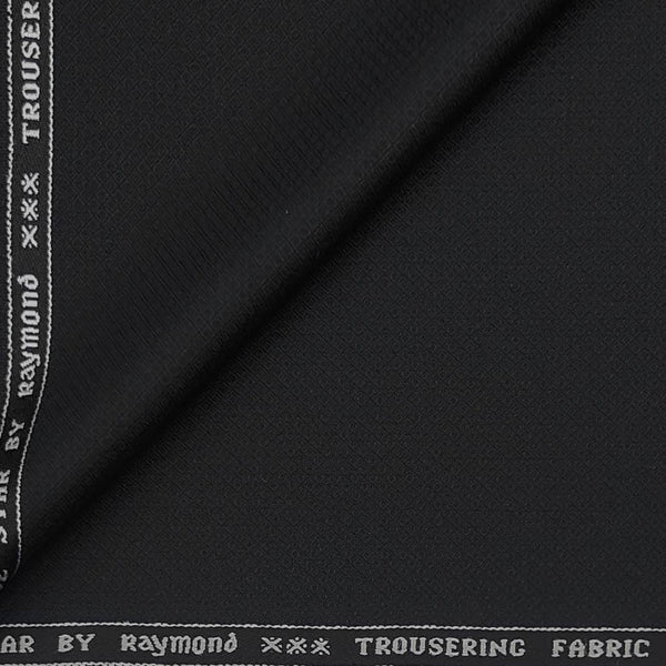 Suit Fabric Raymond Super 45% Wool Blended Dobby Color Black