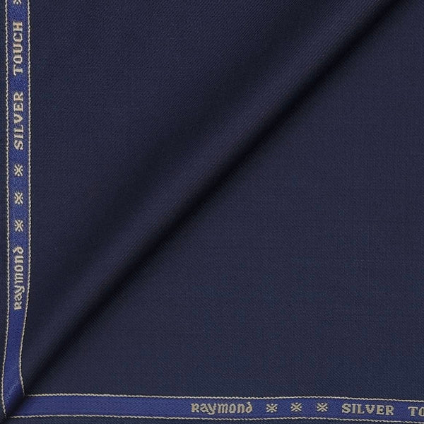 Suit Fabric Raymond Super 70s Wool Blended Plain Color Indigo Blue