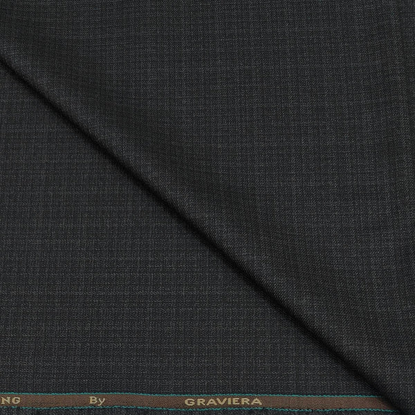 Blazer Fabric Graviera Poly Milrd Check Colour Brownish Grey