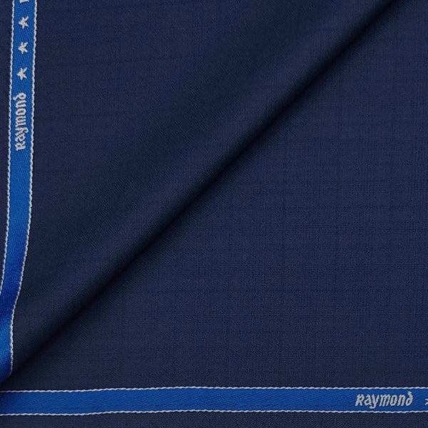 Blazer Fabric Raymond Poly Viscose check Colour Nevy Blue