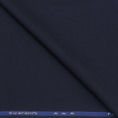 Blazer Fabric Siyaram Matti Poly Viscose Plain Colour Space Blue