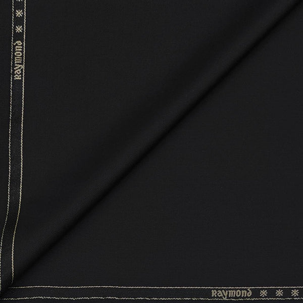 Blazer Fabric Raymond Wool Blended plain Colour Black
