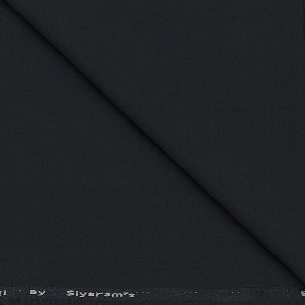 Blazer Fabric Siyaram Poly Viscose Plain Colour Jet Grey