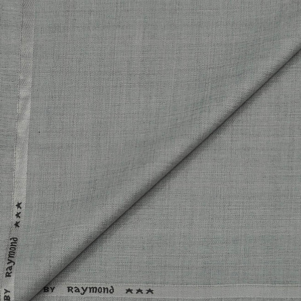 Blazer Fabric Raymond Self Slub Poly Viscose Colour Light Silver Grey