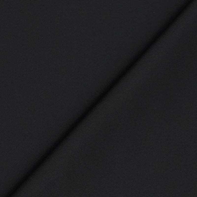 Blazer Fabric Siyaram Poly Viscose Plain Colour Black