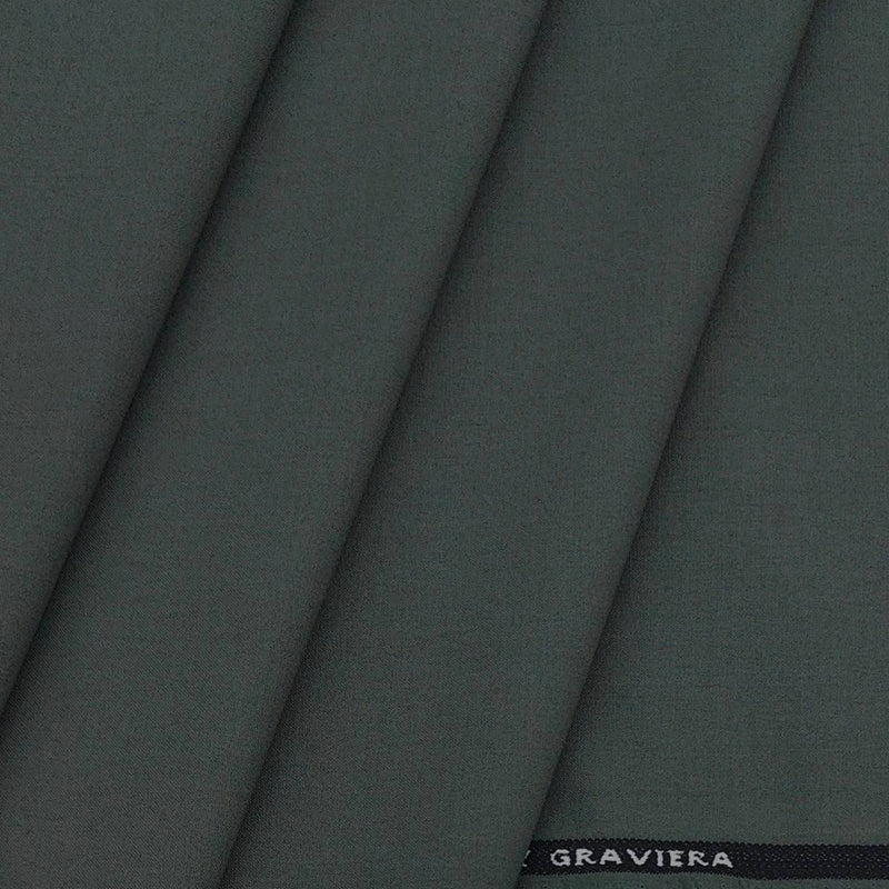 Trouser Fabric Graviera 4Way Lycra Premium Plain Colour Light Hunter Green