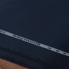 Trouser Fabric Raymond Pure Cotton Plain Lycra Color Dark Blue