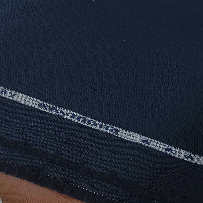 Trouser Fabric Raymond Pure Cotton Plain Lycra Color Dark Blue