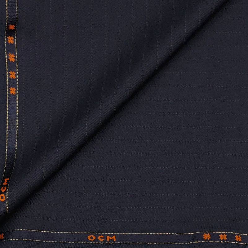 Trouser Fabric OCM Wool Blended Lining Colour Royal Dark Blue