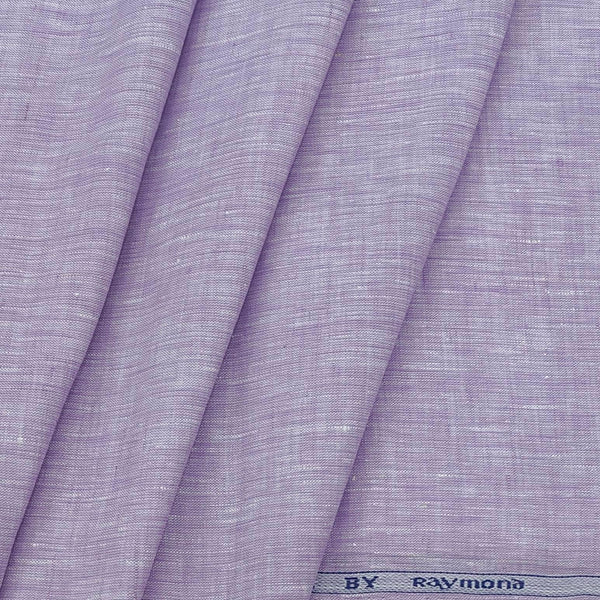 Shirt Fabric Raymond Pure Linen Plain Colour Lavender