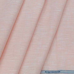 Shirt Fabric Raymond Pure Linen Plain Colour Blush Pink