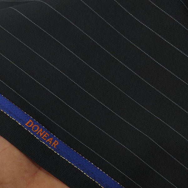 Trouser Fabric Donear Wool Blended Broad Lining Colour Black