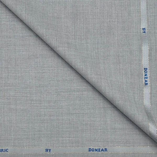 Trouser Fabric Donear Wool Blended Slub Colour Silver Grey