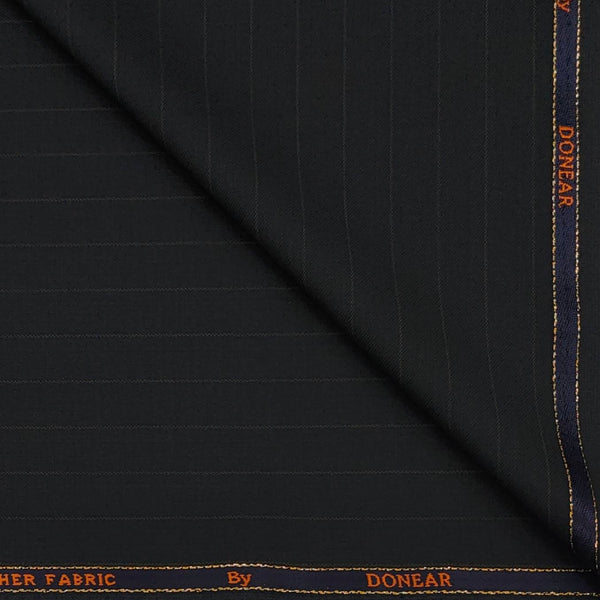 Trouser Fabric Donear Wool Blended Broad Lining Colour Brownish Black