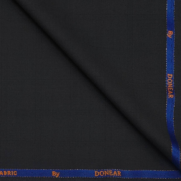 Trouser Fabric Donear Wool Blended Mild Broad Check Colour Dark Mocha Brown