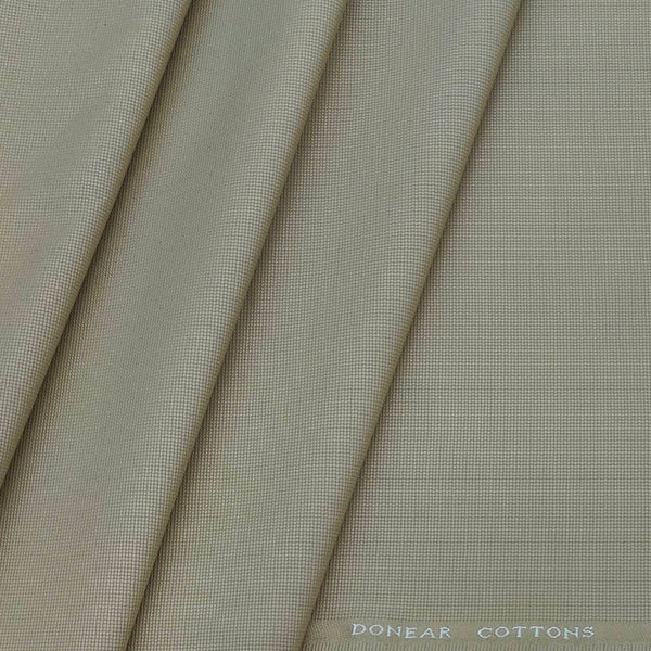 Trouser Fabric Donear Lycra Pure Cotton Structured Colour Cream
