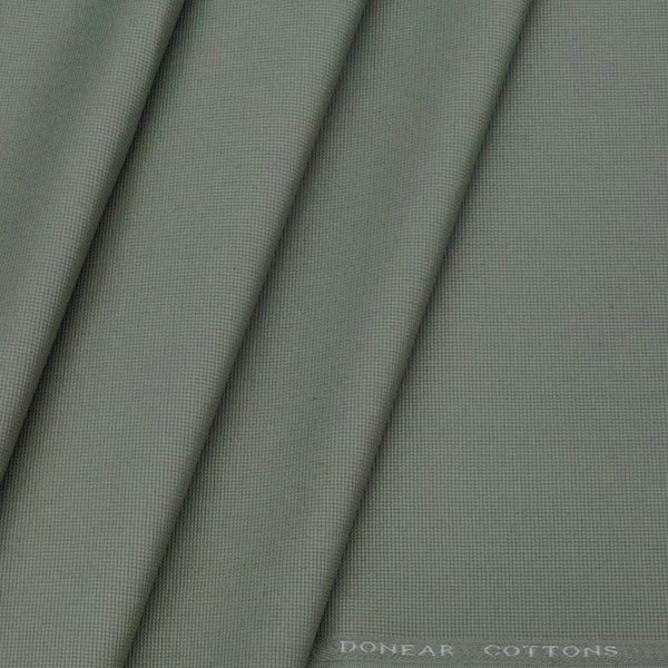Trouser Fabric Donear Lycra Pure Cotton Structured Colour Laurel Green