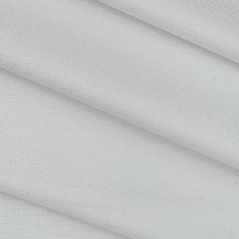 Trouser Fabric Donear Lycra Pure Cotton Structured Colour White