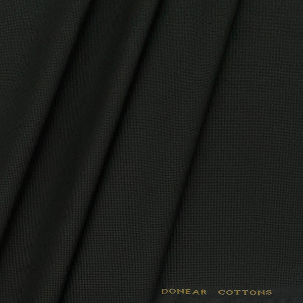 Trouser Fabric Donear Lycra Pure Cotton Structured Colour Millitary Green