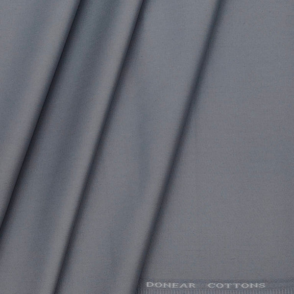 Trouser Fabric Donear Pure Cotton Plain Colour Silver Fox