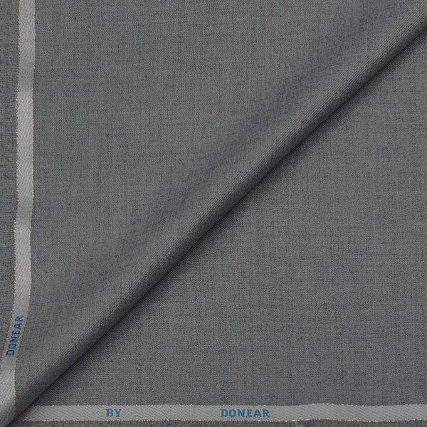 Trouser Fabric Donear Wool Blended Self Texture Colour Grandma Grey