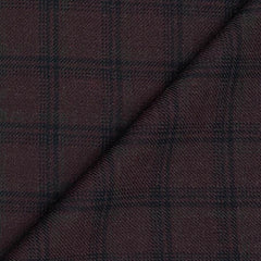Tweed Blazer Fabric Raymond Wool Blended Broad Check Colour Plum Purple