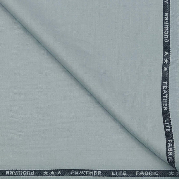 Suiting (1.70 mtr) Trouser Fabric Raymond T/R Poly Viscose Mild Check Colour Light Blue