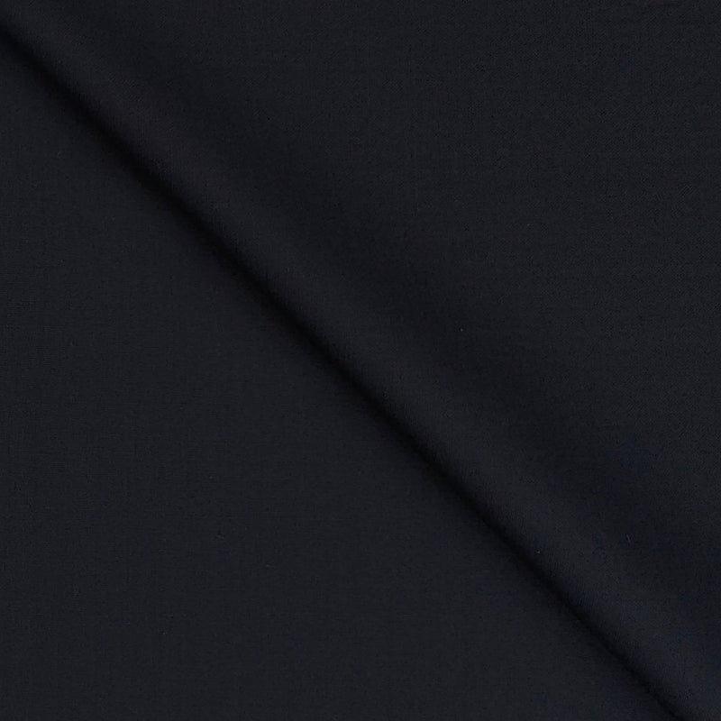 Trouser Fabric Raymond Wool Blended Slub Colour Crow Black