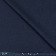 Trouser Fabric Siyaram Poly Viscose Crape Color Berry Blue