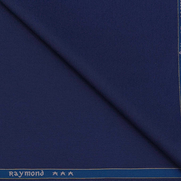 Koti Fabric Raymond Poly viscose Plain Colour Blue