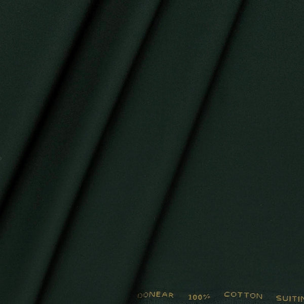 Trouser Fabric Donear Pure Cotton Plain Colour Sacramento Green