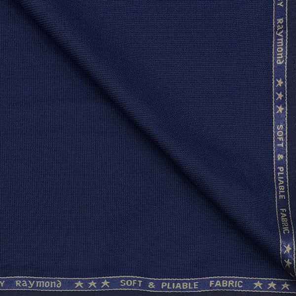 Trouser Fabric Raymond Poly Viscose Texture Colour Indigo Dye Blue