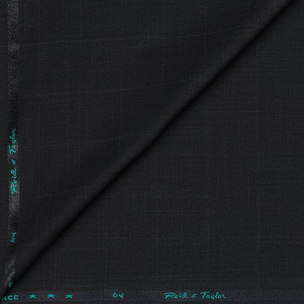 Trouser Fabri Reid & Taylor Polyester Viscose Broad Check Color Onyx Grey