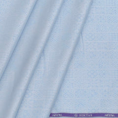 Shirt Fabric Soktas 100% Cotton Jacquard Colour Light Blue