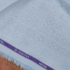 Shirt Fabric Soktas 100% Cotton Jacquard Colour Light Blue