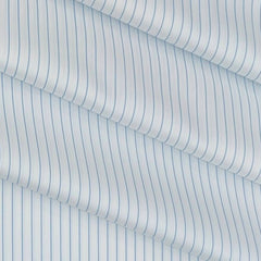 Shirt Fabric Soktas 80s Giza Cotton Lining Colour Blue N White