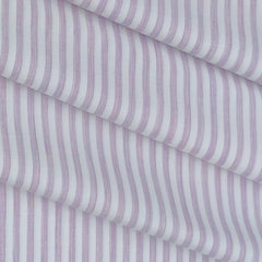 Shirt Fabric Soktas 80s Giza Cotton Lining Colour Plum Purple N White