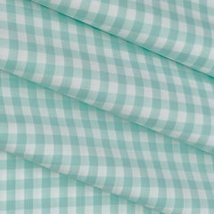Shirt Fabric Soktas Giza Cotton Check Colour Pistachio Green