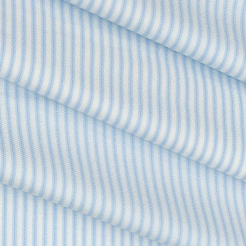 Shirt Fabric Soktas Giza Cotton Lining Colour Light Blue N White