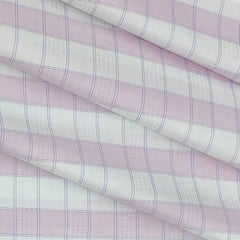 Shirt Fabric Raymond Giza Cotton Check With Jacquard Colour Soft Lavender