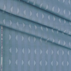 Shirt n Kurta Fabric Stiff Pure Cotton Dobby Premium Colour Glaucous Blue