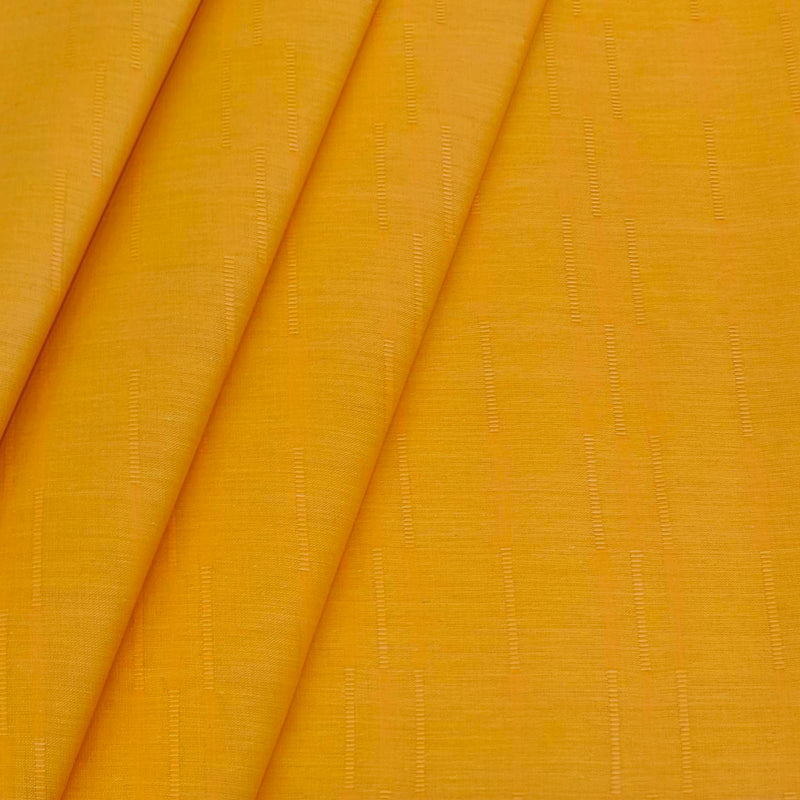 Shirt n Kurta Fabric Stiff Pure Cotton Dobby Premium Colour Orange