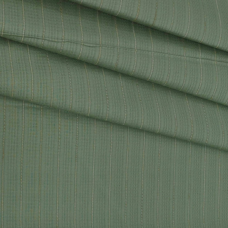 Shirt n Kurta Fabric Stiff Pure Cotton Broad Lining With Dobby Premium Colour Swamp Green