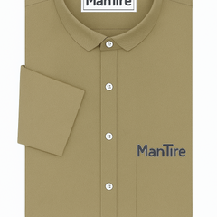 Warm Shirt Fabric Ocm Plain Colour Camel Brown