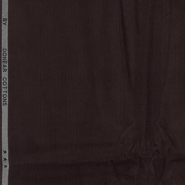Corduroy Donear Pure Cotton Stretchable Thick Trouser Fabric Colour Dark Coffee