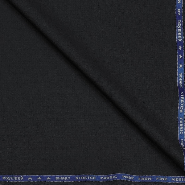Trouser Fabric Raymond Wool Blended Pin Check Colour Black