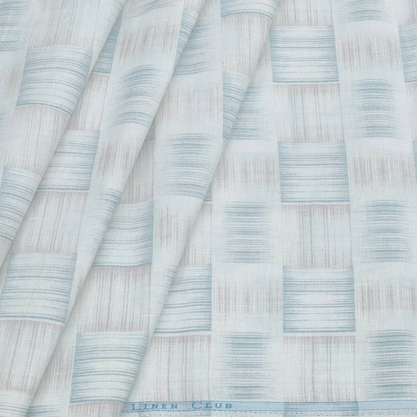 Shirt & Kurta Fabric Linen Club Pure Linen Printed Colour Multicolour
