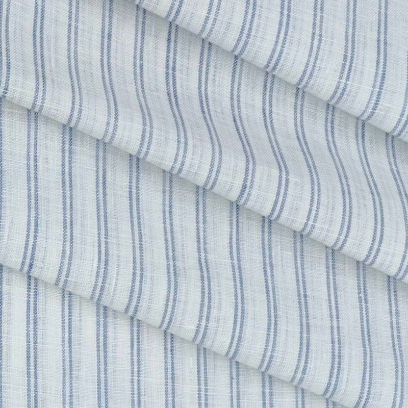 Shirt & Kurta Fabric Linen Club Pure Linen Lining Colour Blue N White