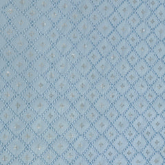 Kurta Fabric ManTire Designer Silk Embroidery Colour Baby Blue