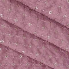 Kurta Fabric ManTire Designer Silk Embroidery Colour Thulian Pink
